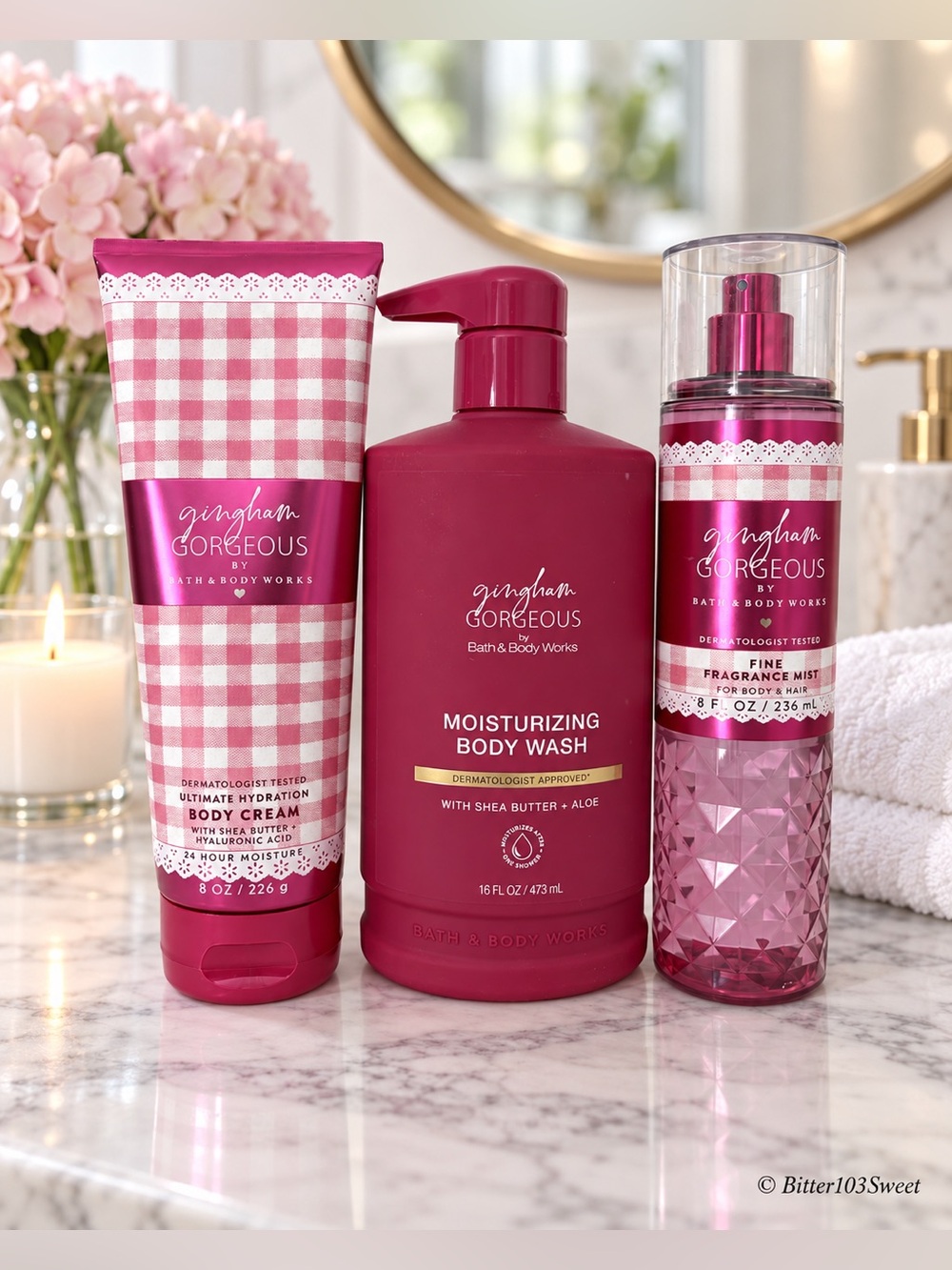 Bath & Body Works Gingham Gorgeous 3-Piece Body Care Bundle